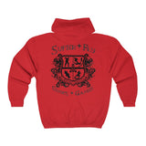 Super-Fly Black Logo Hoodie Unisex Heavy Blend™ Full Zip Hooded Sweatshirt