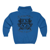 Super-Fly Black Logo Hoodie Unisex Heavy Blend™ Full Zip Hooded Sweatshirt