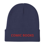 Comic Books Embroidered Beanie